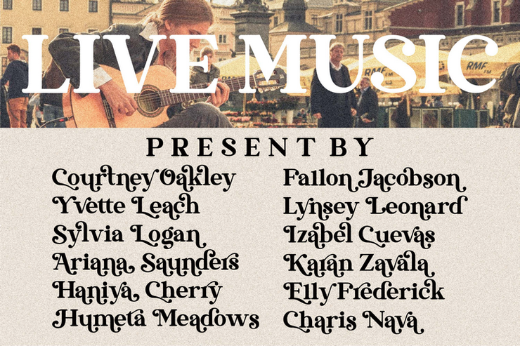 Stylish California字体 3