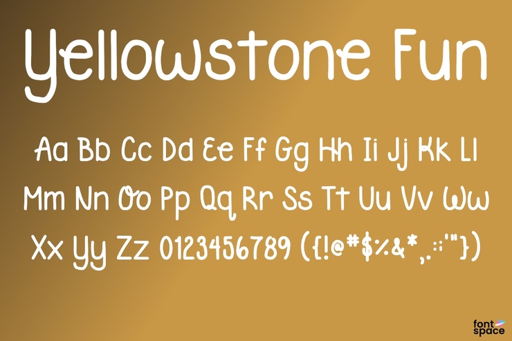 Yellowstone Fun字体 1