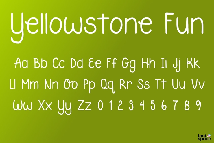 Yellowstone Fun字体 2
