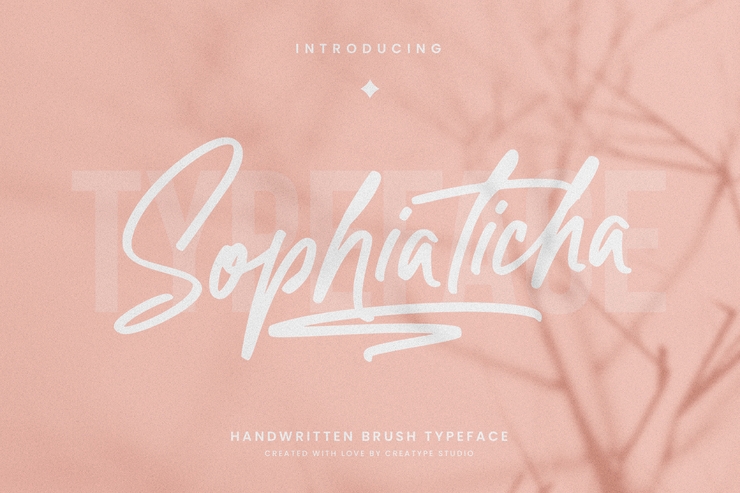 Sophiaticha Regular字体 2