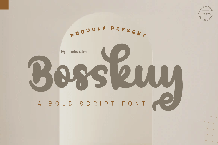 Bosskuy Personal字体 4