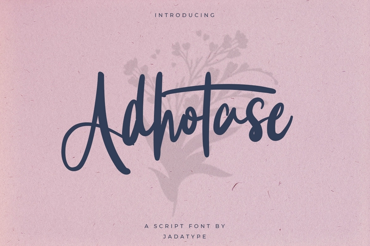 Adhotase字体 4