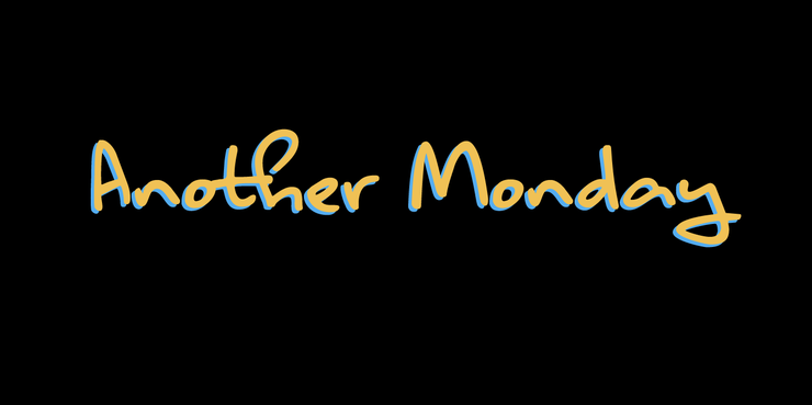 Another Monday字体 1