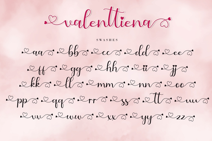 Valenttiena字体 3