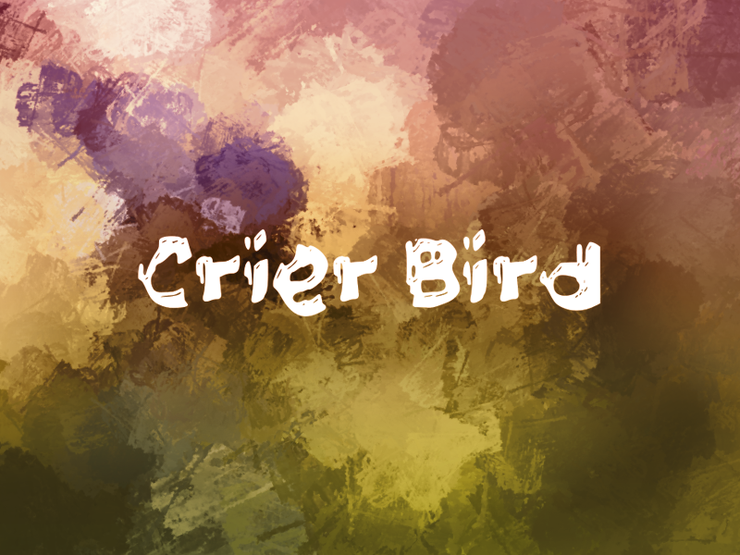 c Crier Bird字体 1