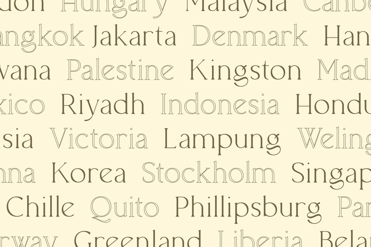 Allenia Serif字体 9