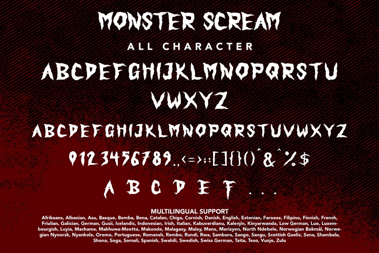 Monster Scream字体 3