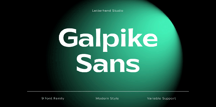 Galpike字体 1