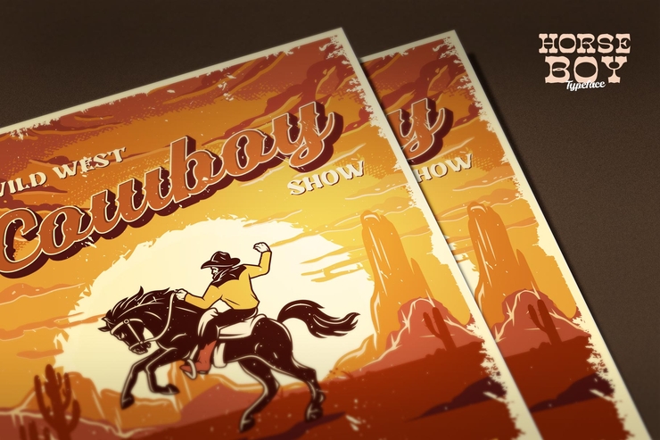 Horseboy flanel字体 1