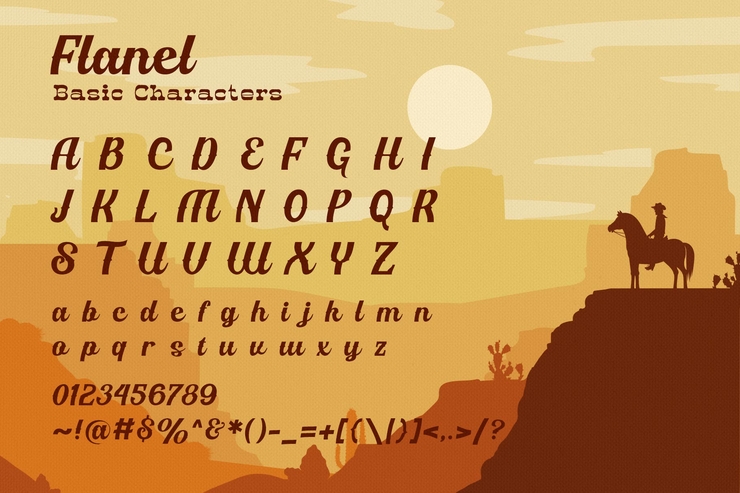 Horseboy flanel字体 2