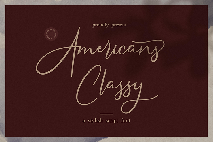 Americans Classy字体 1
