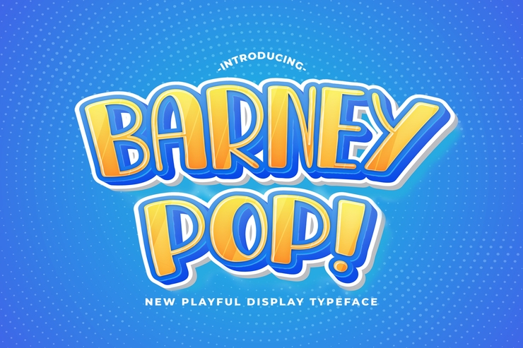 BARNEY POP字体 1