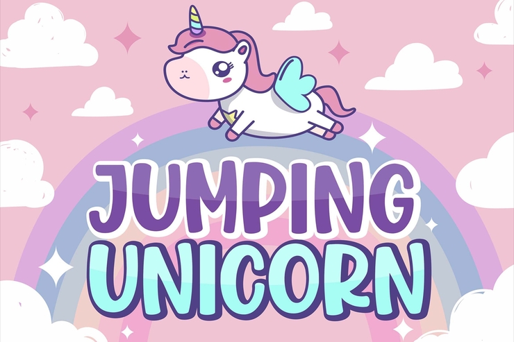 Jumping Unicorn字体 2