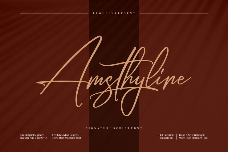 Amsthyline字体 7