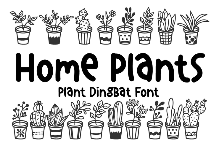 Home Plants字体 1