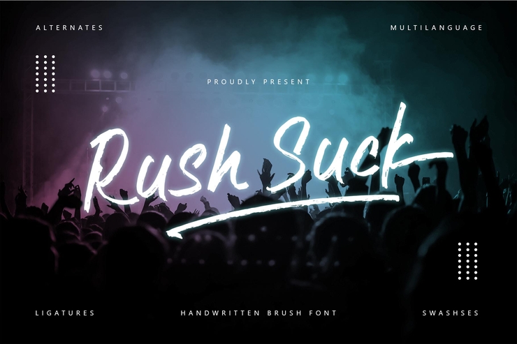 Rush suck字体 5