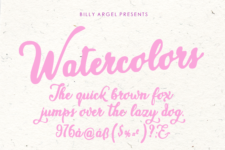 WATERCOLORS字体 6