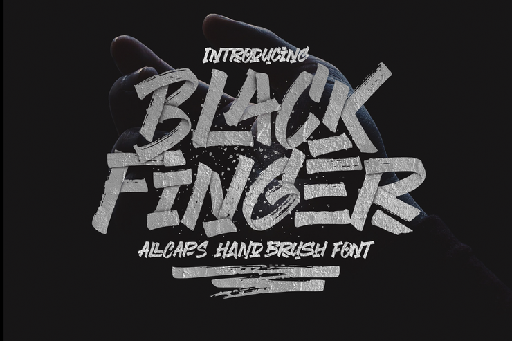 Black Finger字体 1