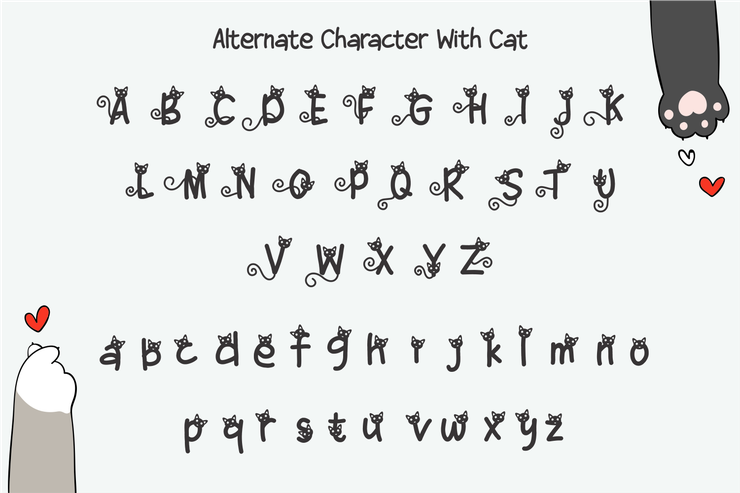 Simple Cat字体 9