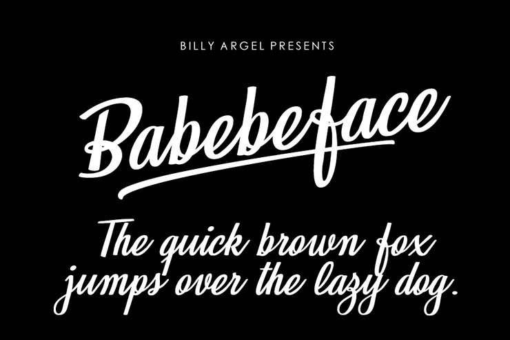 Babeface字体 1