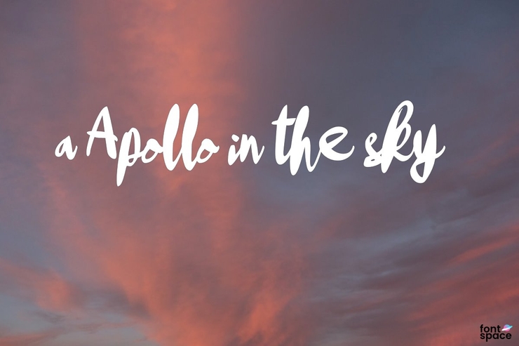 a Apollo in the sky字体 1