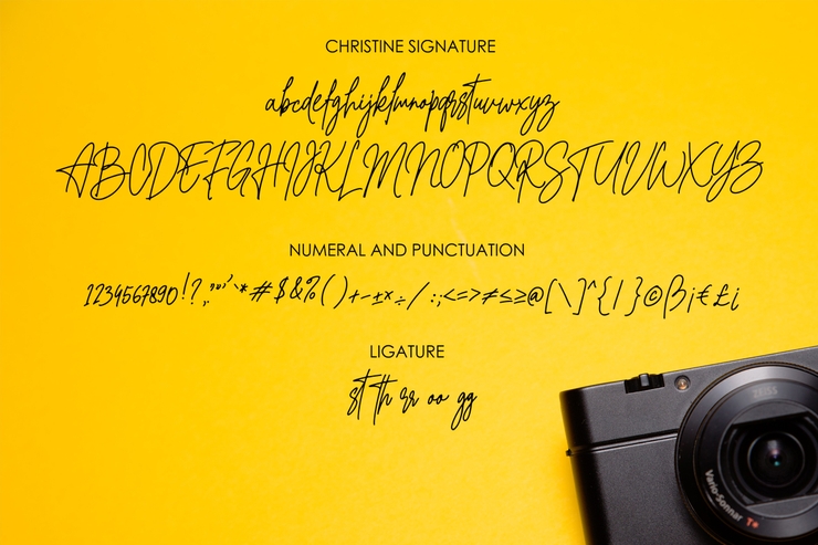 Christine Signature字体 1