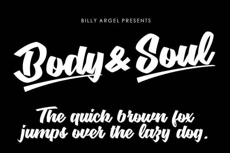 Body & Soul字体 1