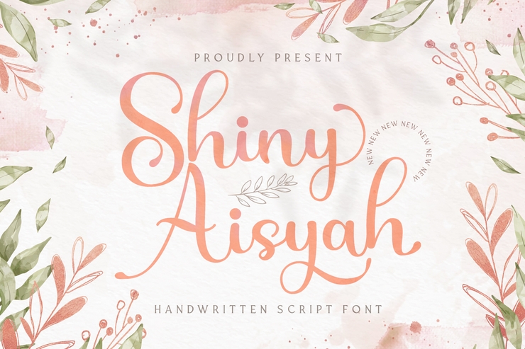 Shiny Aisyah字体 5