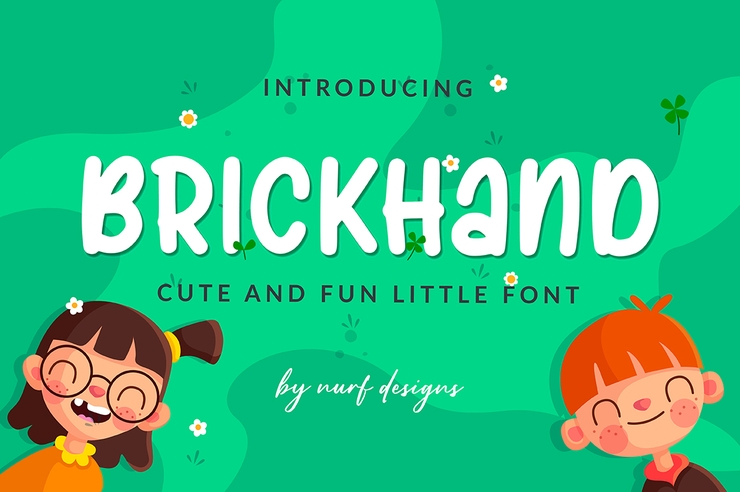 Brickhand字体 1