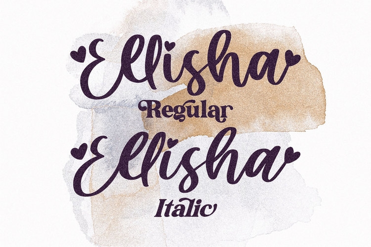 Ellisha字体 5