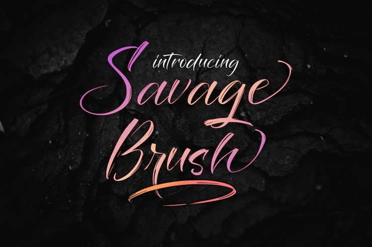 Savage Brush字体 1