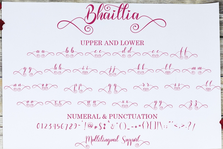 Bhaillia字体 7