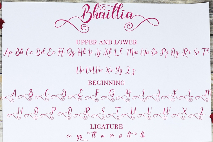 Bhaillia字体 9