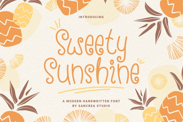 Sweety Sunshine字体 6