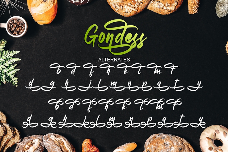 Gondess字体 7