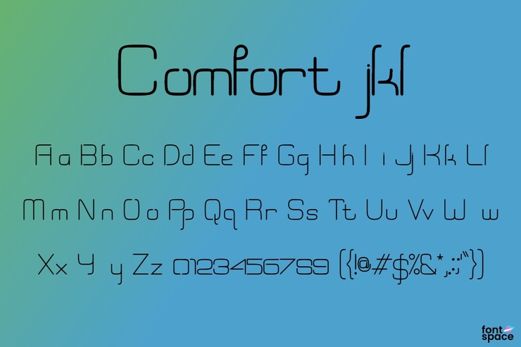 Comfort jkl字体 2