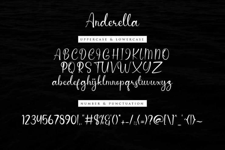 Anderella字体 3