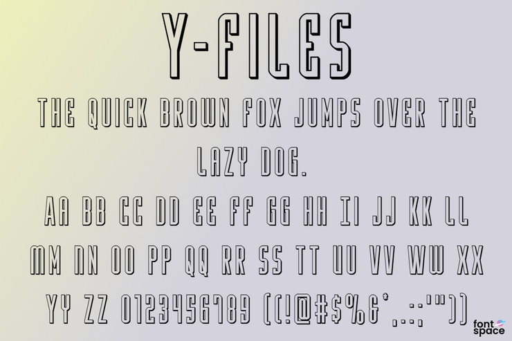 Y - Files字体 2