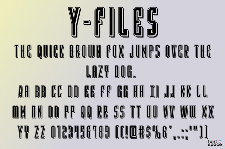 Y - Files字体 4