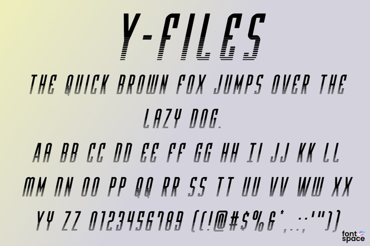Y - Files字体 6