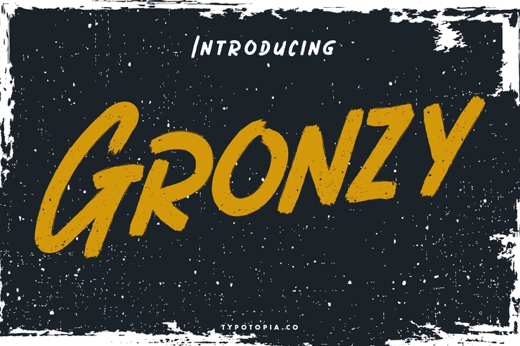 Gronzy字体 4