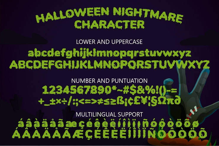 Halloween Nightmare字体 1