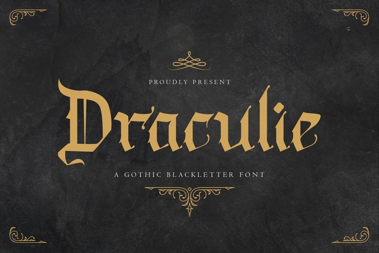 Draculie字体 3