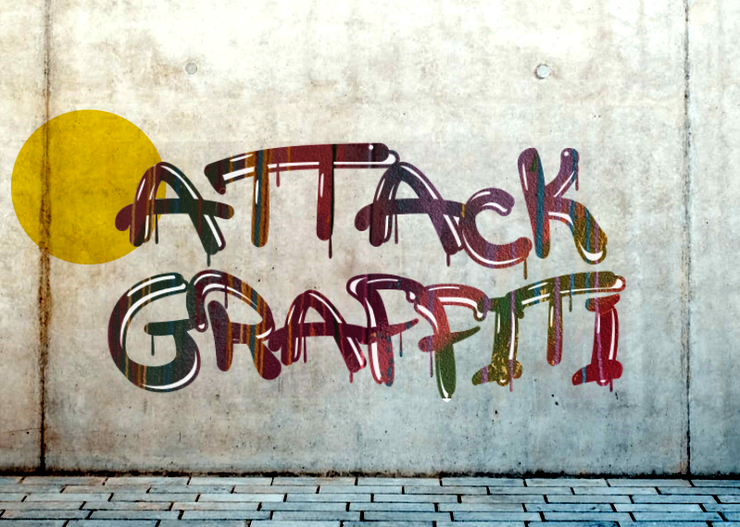 a Attack Graffiti字体 1