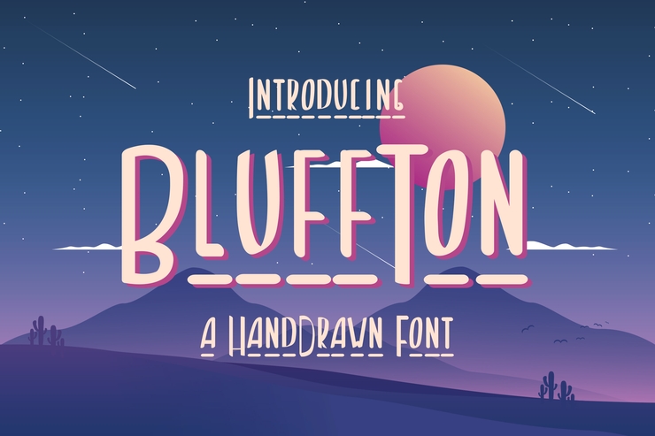 Bluffton字体 2