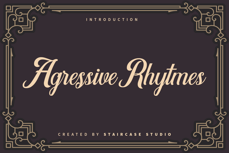 Agressive Rhytmes字体 1
