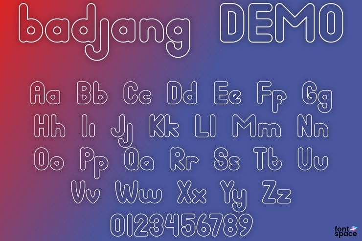 badjang字体 1