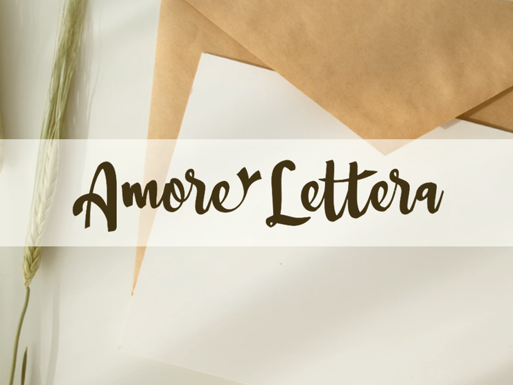 a Amore Lettera字体 1