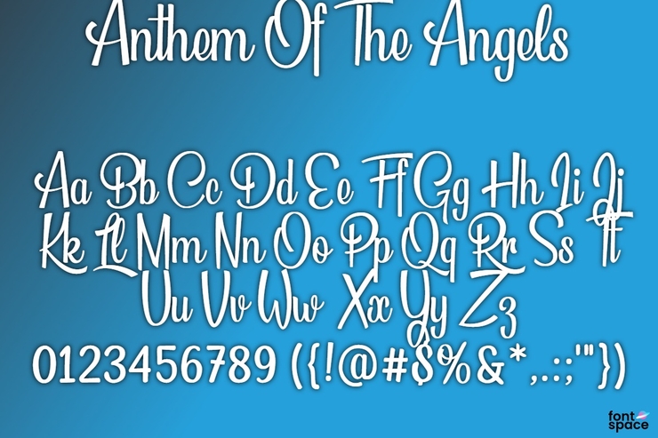 BB Anthem Of The Angels字体 1