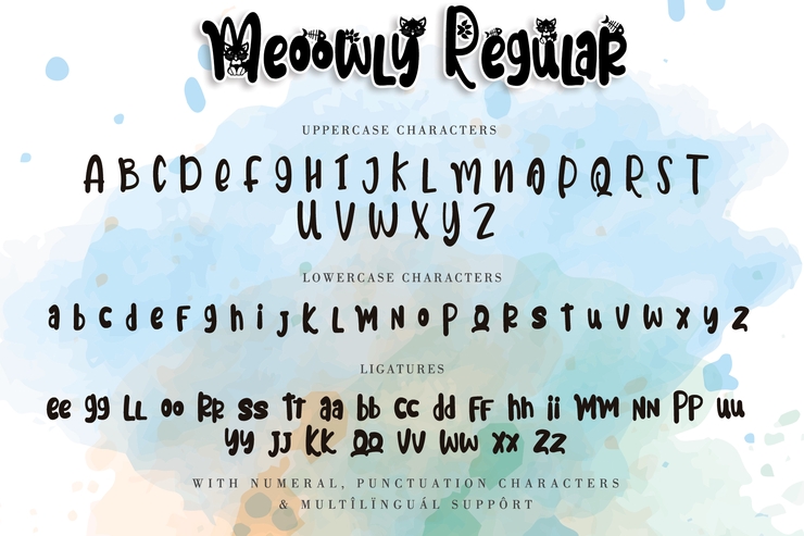 Meoowly字体 2